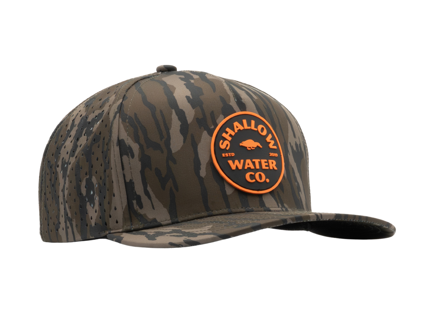 Bottomland Camo Performance Hat - Orange