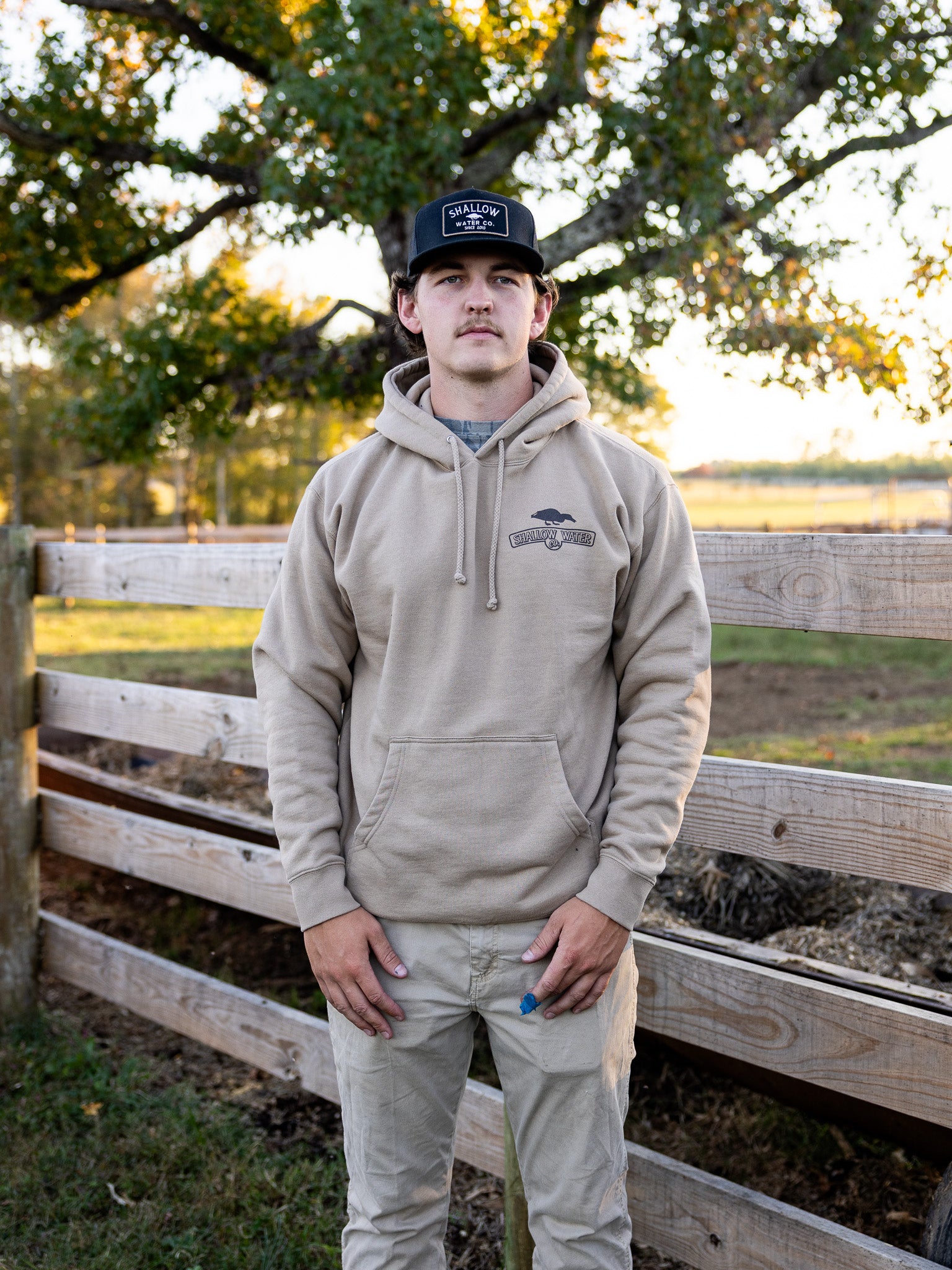 Where the Ducks Feed Hoodie | Khaki