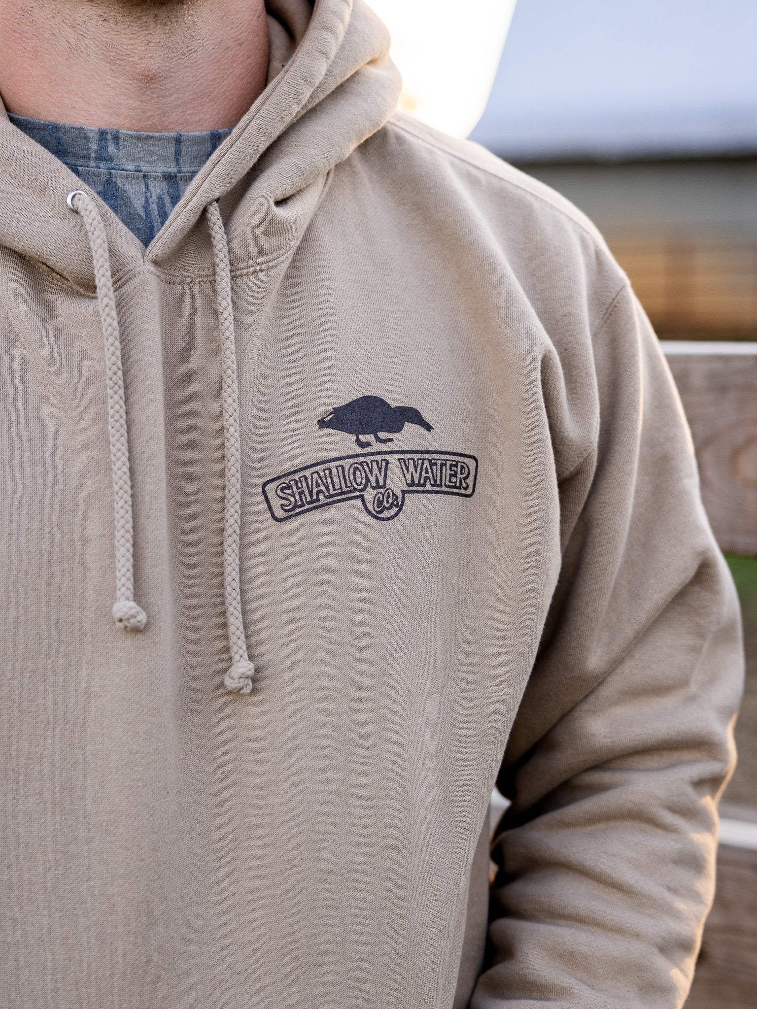 Where the Ducks Feed Hoodie | Khaki