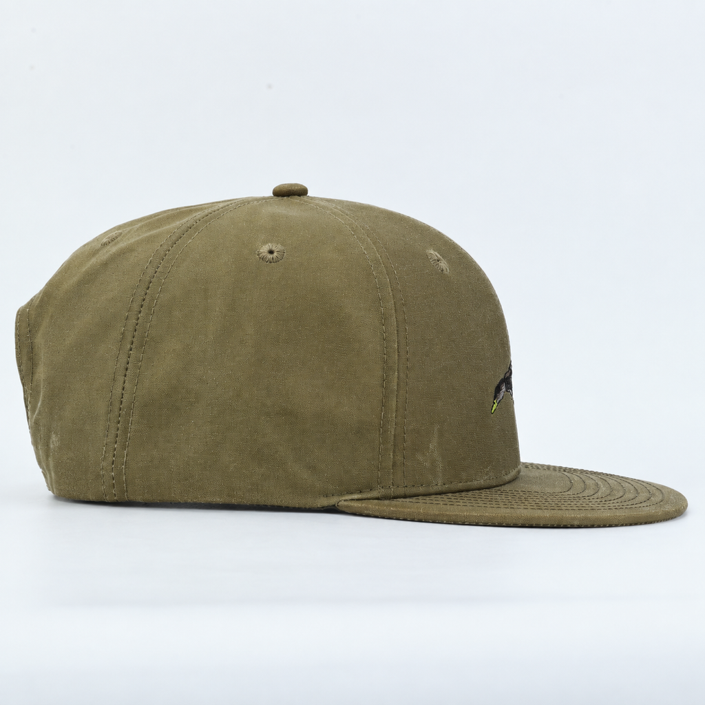 Waxed Rambler Trucker — Black Duck on Wheat