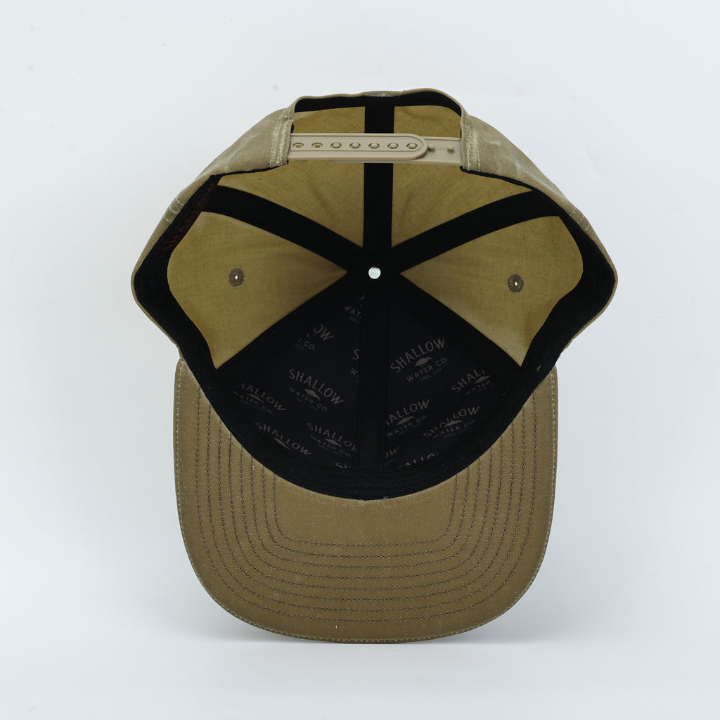 Waxed Rambler Trucker — Black Duck on Wheat