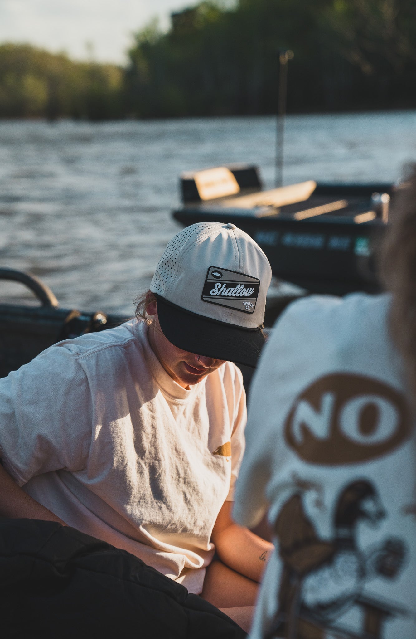 Cream/Black Performance Hat