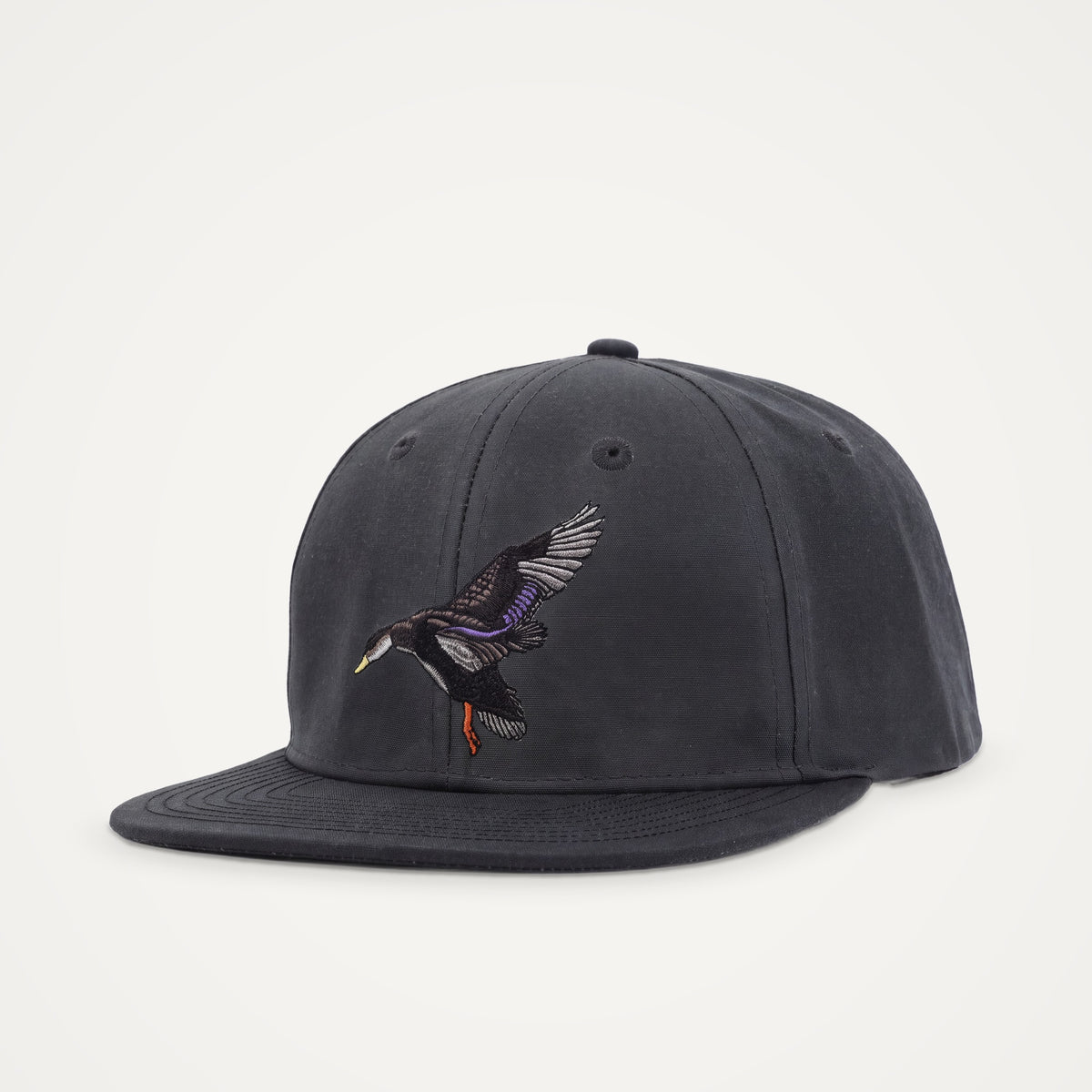 Waxed Rambler Trucker — Black Duck on Coal