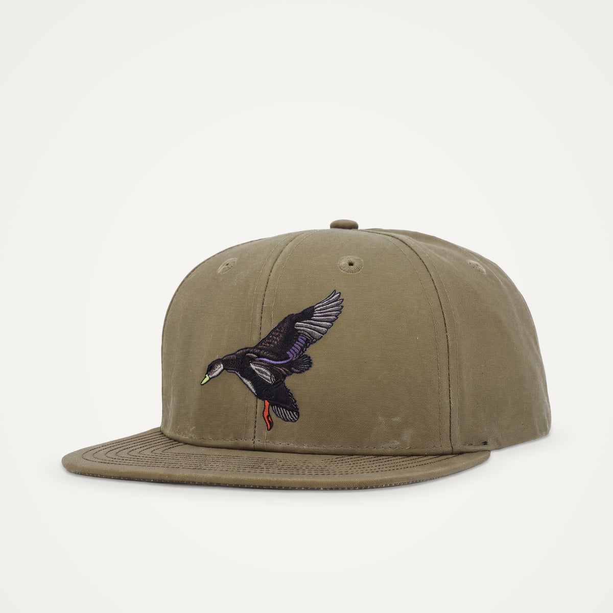 Waxed Rambler Trucker — Black Duck on Wheat