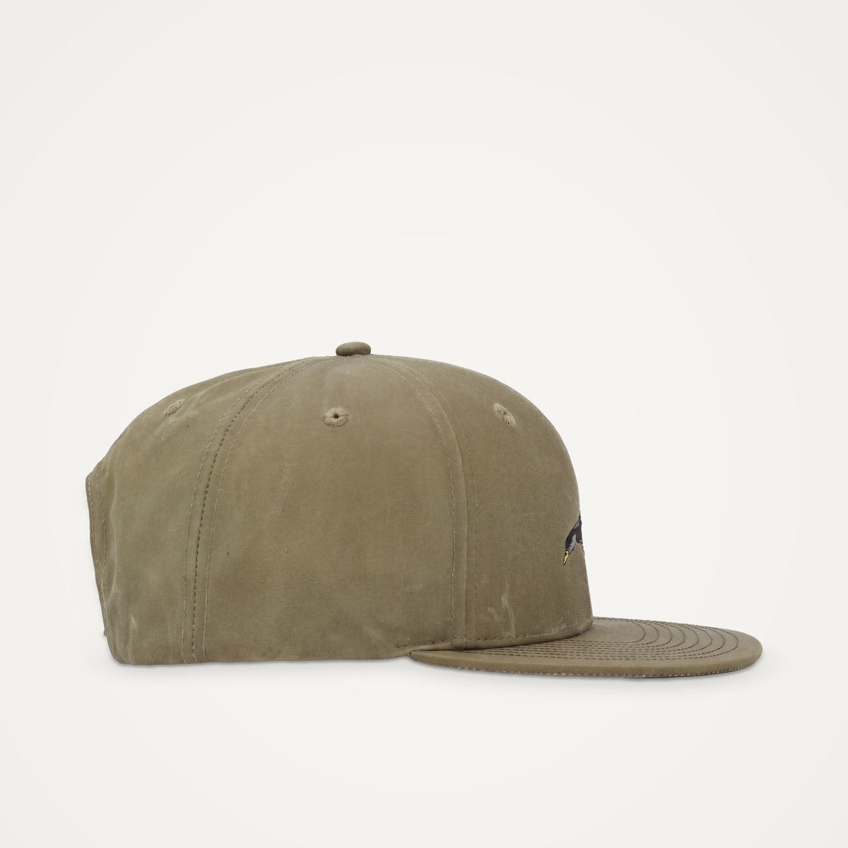 Waxed Rambler Trucker — Black Duck on Wheat