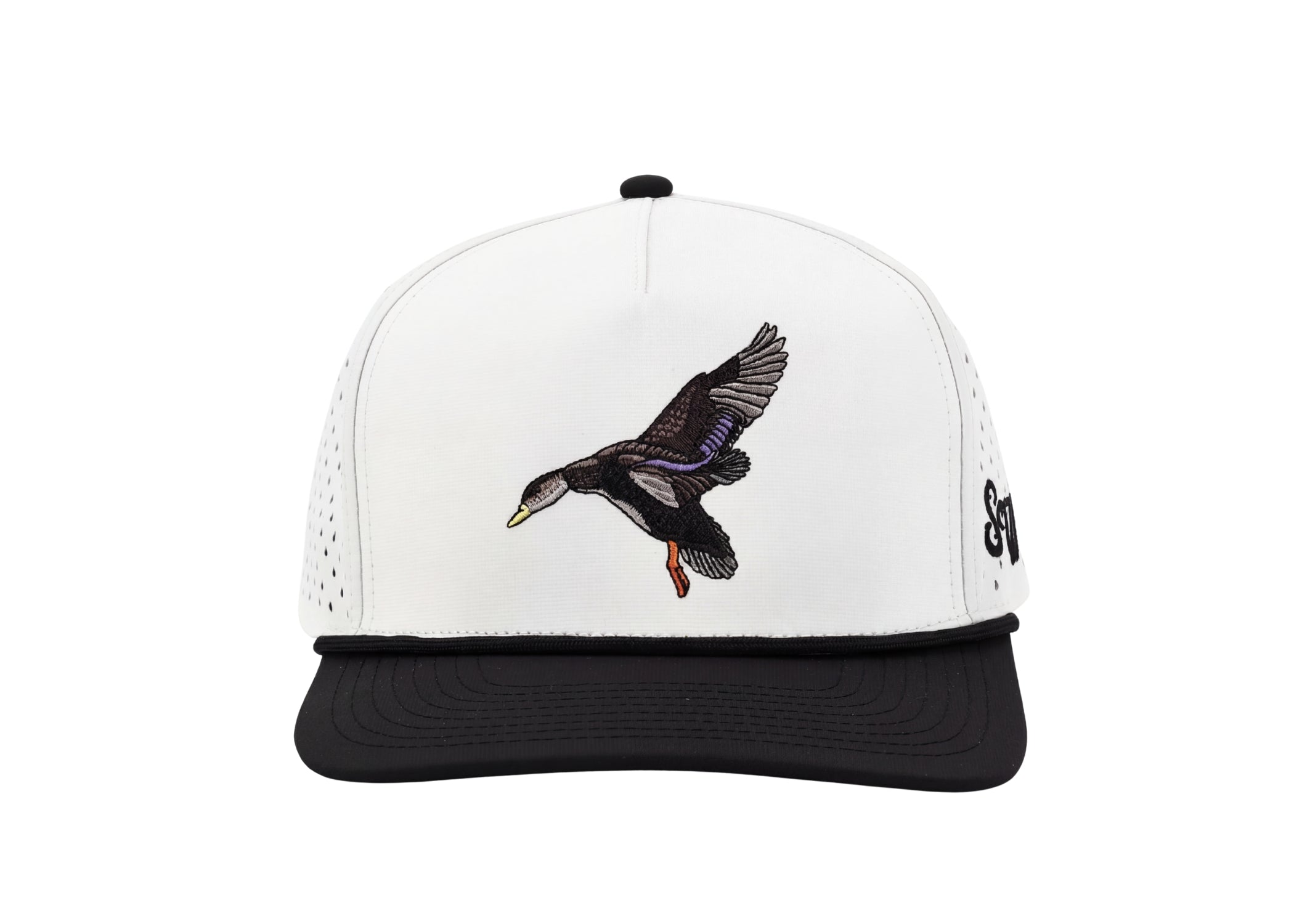 Black Duck Performance Hat- White/Black