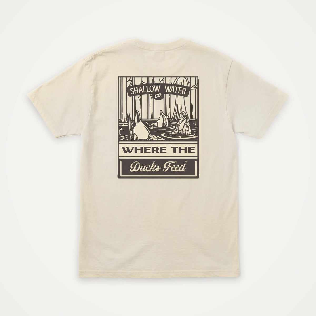 Where The Ducks Feed Tee | Ivory