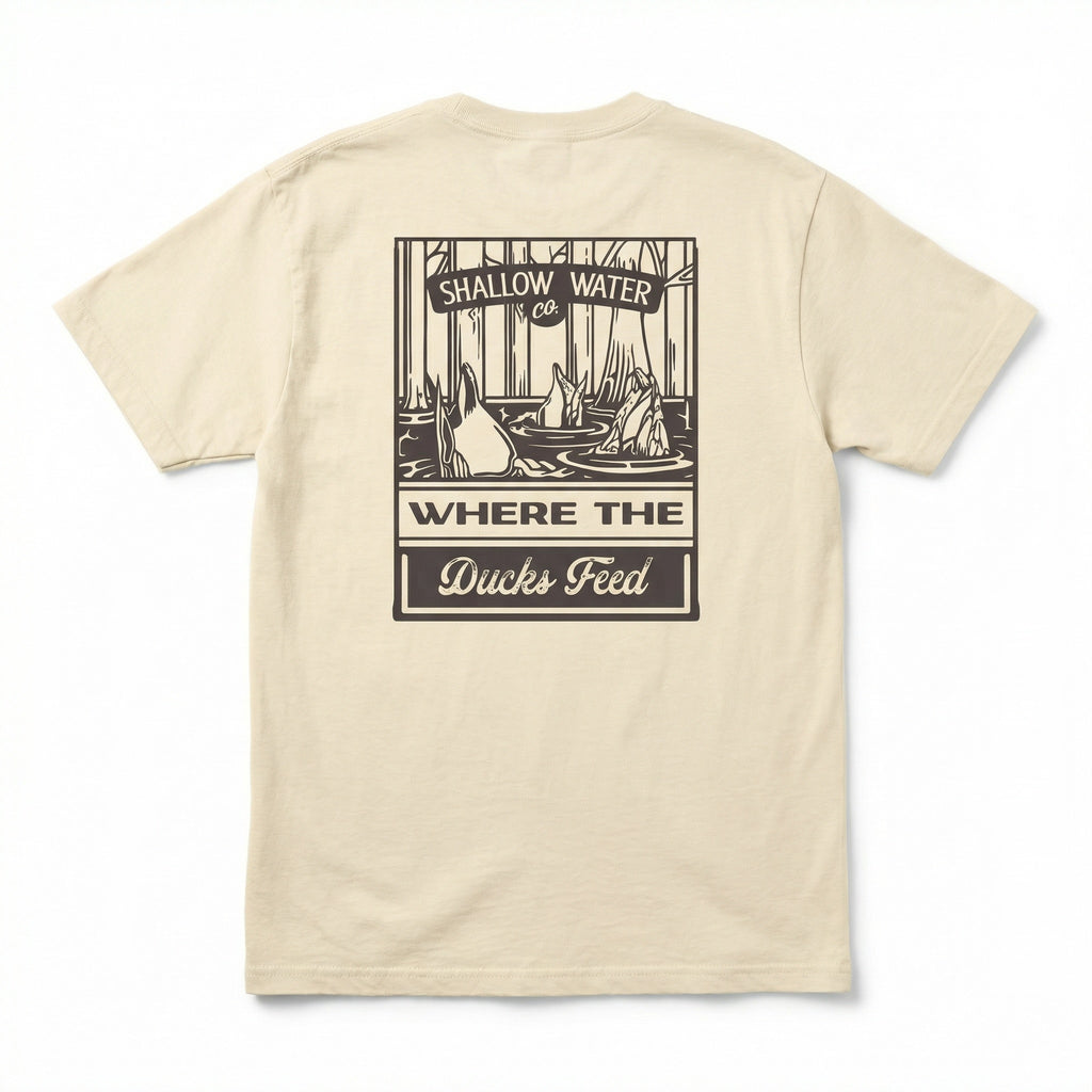 Where The Ducks Feed Tee | Ivory