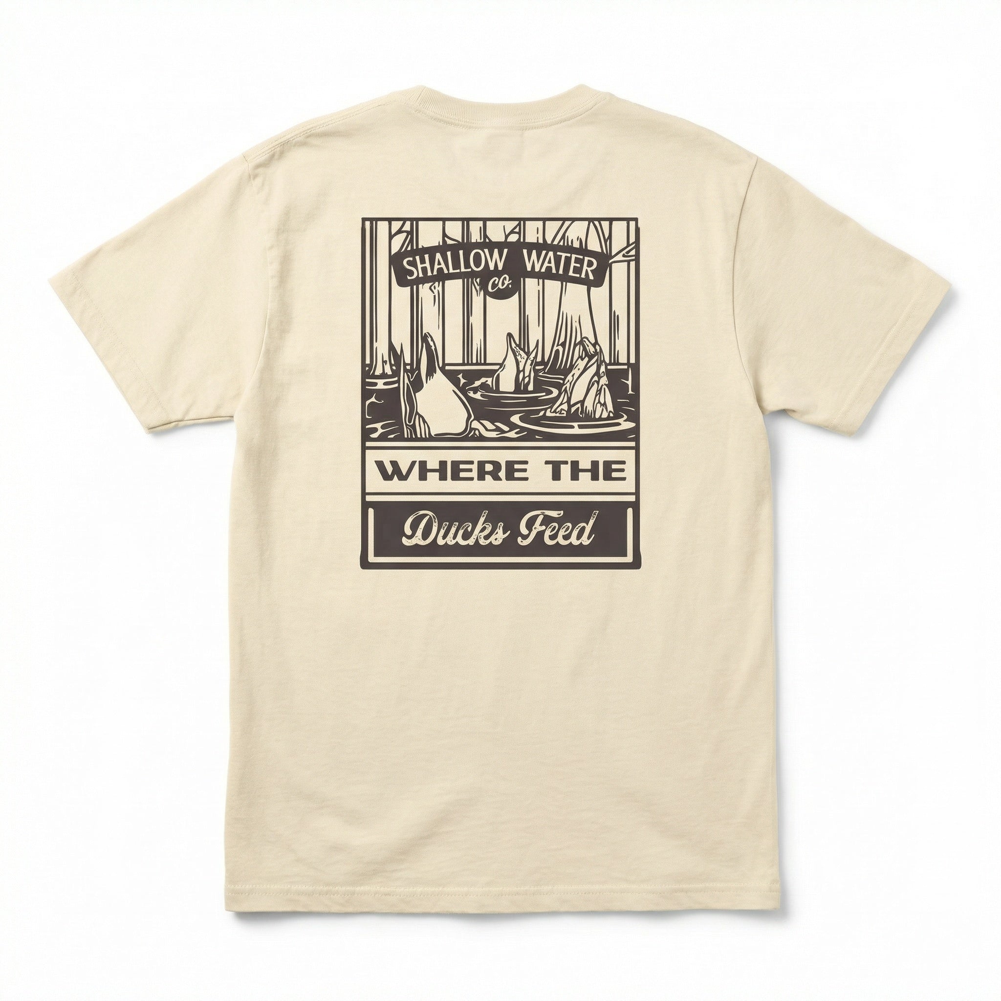 Where The Ducks Feed Tee | Ivory
