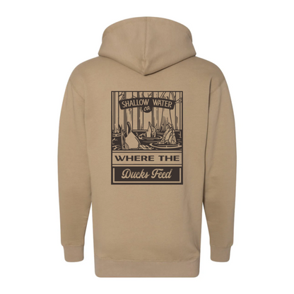 Where the Ducks Feed Hoodie | Khaki